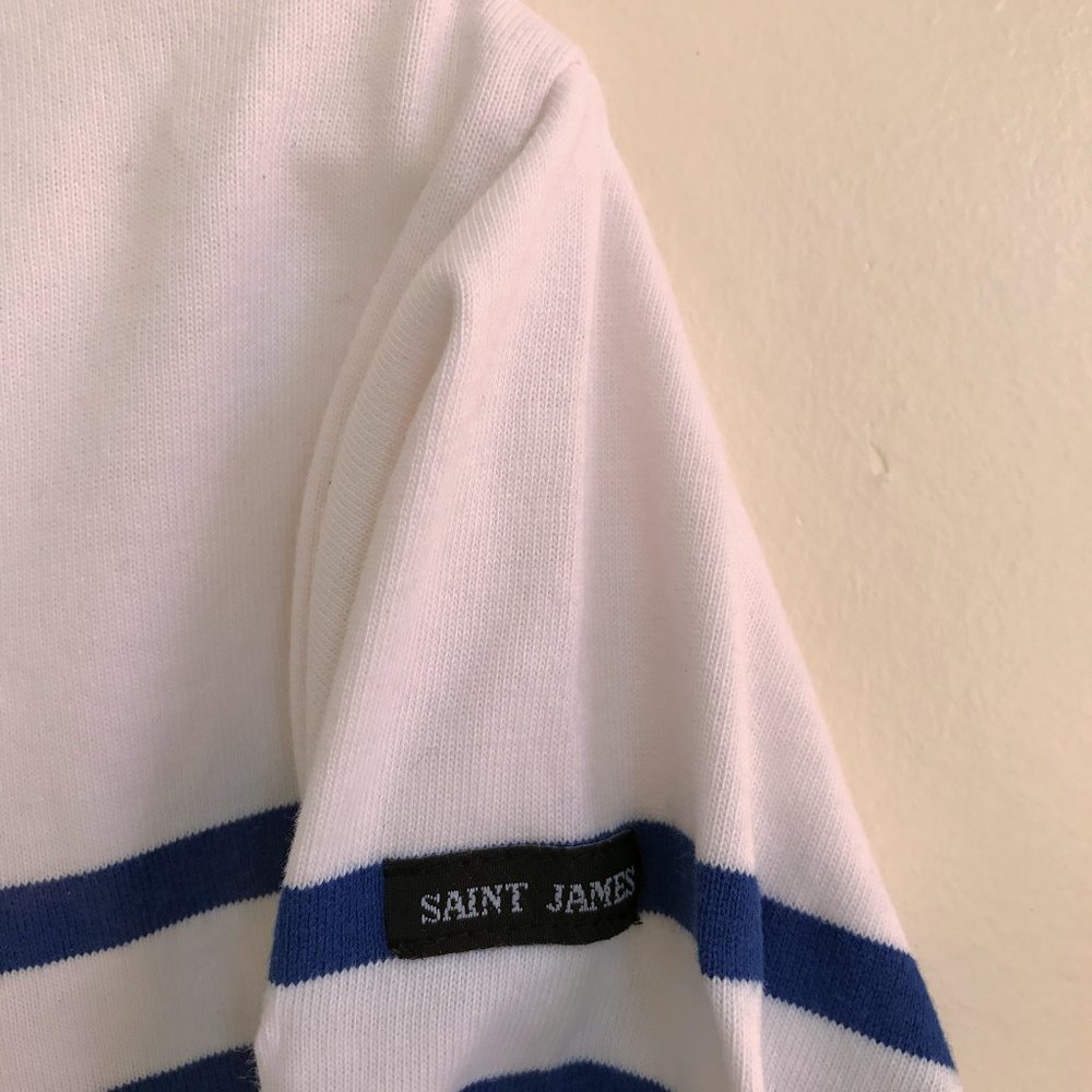 Saint James The Naval II Breton Unisex Men's Striped Long Sleeve Cotton Top S 34 - Picture 5 of 7